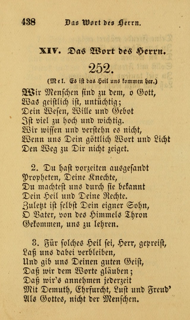 Die Pilgerharfe: eine sammlung evangelischer lieder, für den Gebrauch gläubig getauster Christen und der Gemeinden des Herrn in Nordamerika page 438