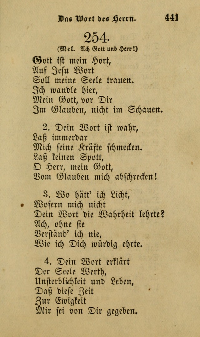 Die Pilgerharfe: eine sammlung evangelischer lieder, für den Gebrauch gläubig getauster Christen und der Gemeinden des Herrn in Nordamerika page 441