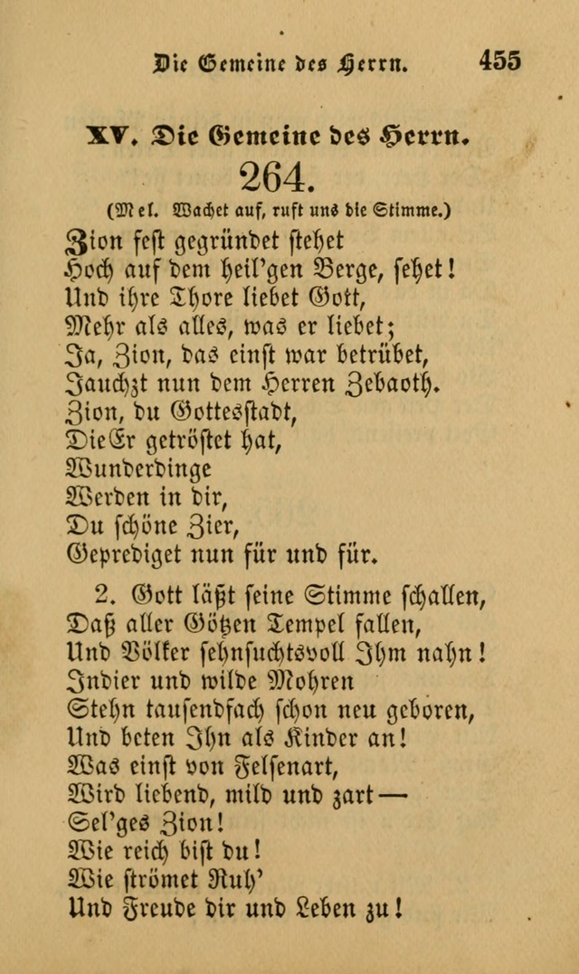 Die Pilgerharfe: eine sammlung evangelischer lieder, für den Gebrauch gläubig getauster Christen und der Gemeinden des Herrn in Nordamerika page 455