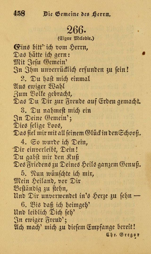 Die Pilgerharfe: eine sammlung evangelischer lieder, für den Gebrauch gläubig getauster Christen und der Gemeinden des Herrn in Nordamerika page 458