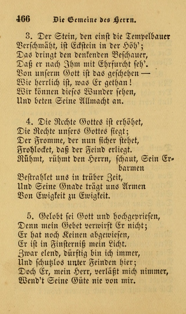 Die Pilgerharfe: eine sammlung evangelischer lieder, für den Gebrauch gläubig getauster Christen und der Gemeinden des Herrn in Nordamerika page 466