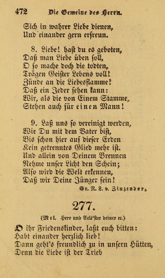 Die Pilgerharfe: eine sammlung evangelischer lieder, für den Gebrauch gläubig getauster Christen und der Gemeinden des Herrn in Nordamerika page 472