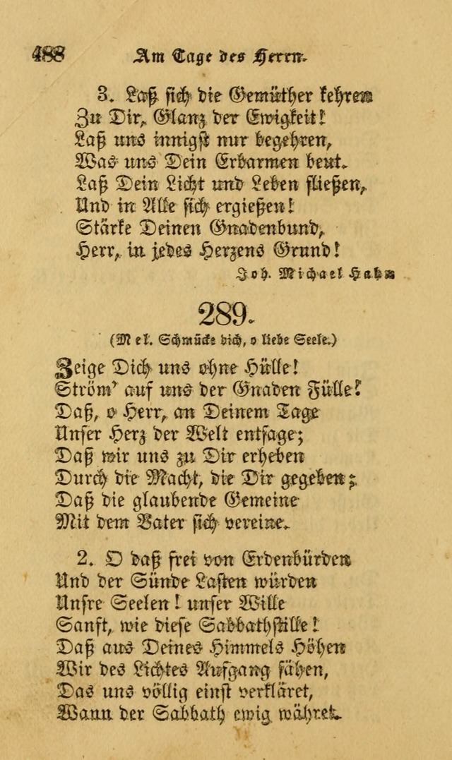 Die Pilgerharfe: eine sammlung evangelischer lieder, für den Gebrauch gläubig getauster Christen und der Gemeinden des Herrn in Nordamerika page 488