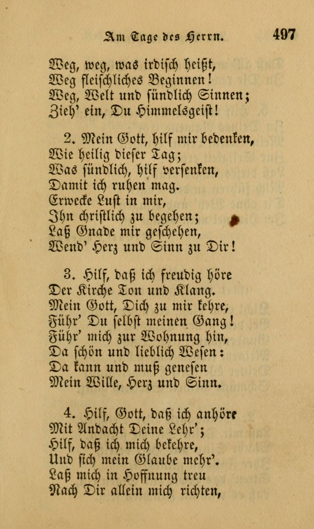 Die Pilgerharfe: eine sammlung evangelischer lieder, für den Gebrauch gläubig getauster Christen und der Gemeinden des Herrn in Nordamerika page 497