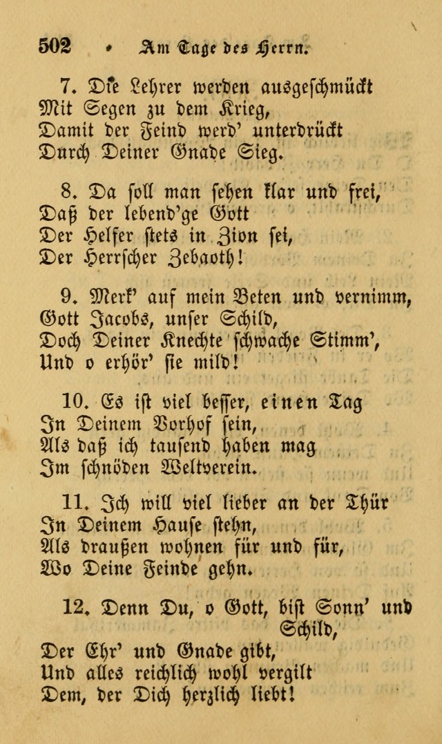 Die Pilgerharfe: eine sammlung evangelischer lieder, für den Gebrauch gläubig getauster Christen und der Gemeinden des Herrn in Nordamerika page 502