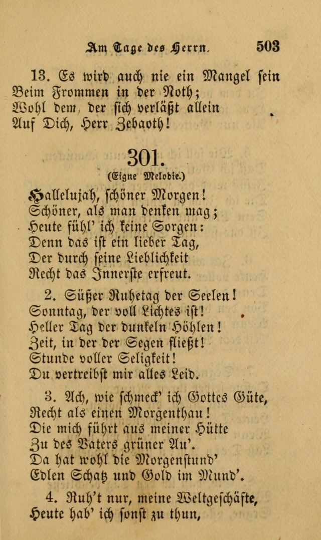 Die Pilgerharfe: eine sammlung evangelischer lieder, für den Gebrauch gläubig getauster Christen und der Gemeinden des Herrn in Nordamerika page 503