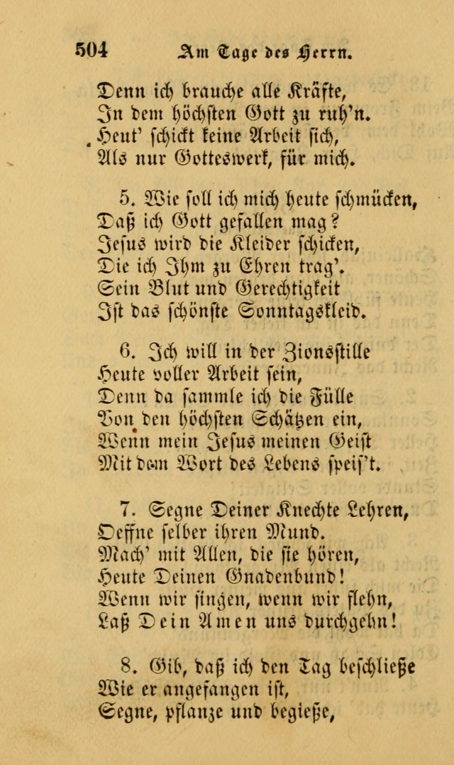 Die Pilgerharfe: eine sammlung evangelischer lieder, für den Gebrauch gläubig getauster Christen und der Gemeinden des Herrn in Nordamerika page 504