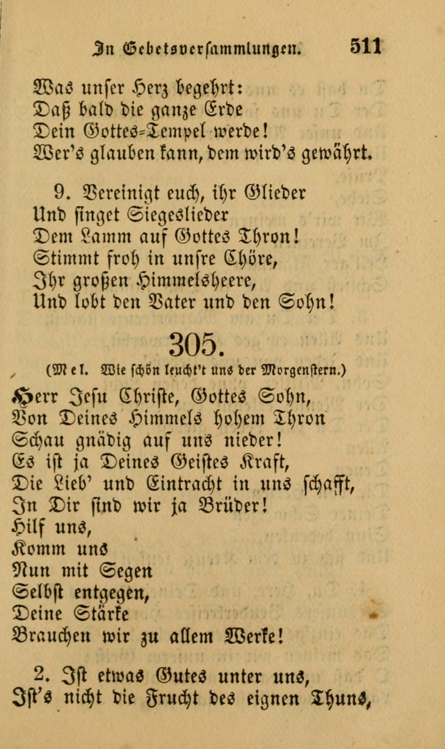 Die Pilgerharfe: eine sammlung evangelischer lieder, für den Gebrauch gläubig getauster Christen und der Gemeinden des Herrn in Nordamerika page 511