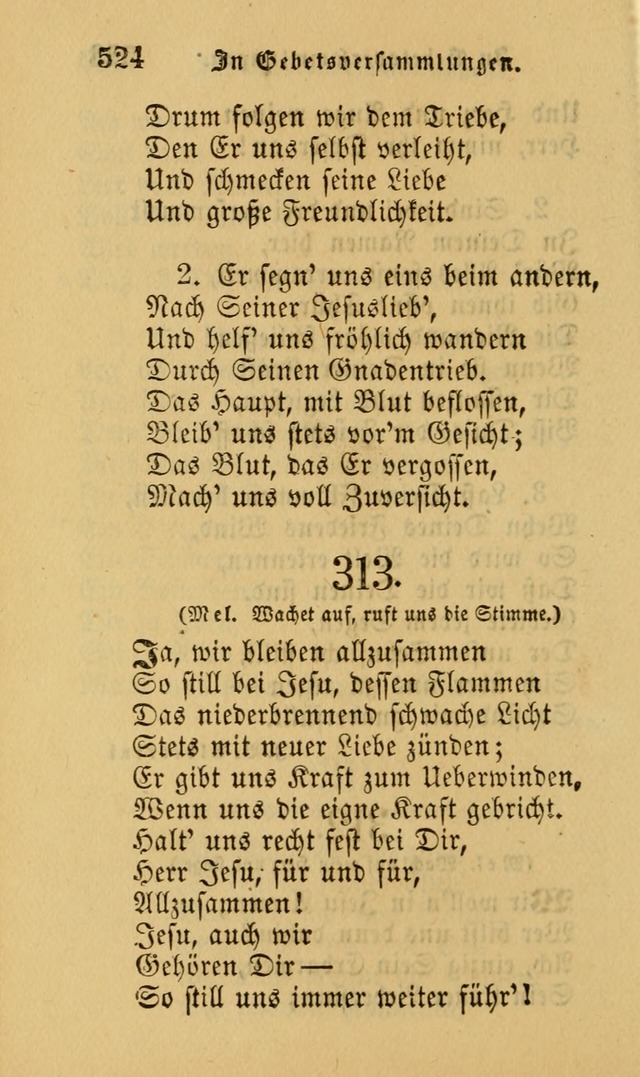 Die Pilgerharfe: eine sammlung evangelischer lieder, für den Gebrauch gläubig getauster Christen und der Gemeinden des Herrn in Nordamerika page 524