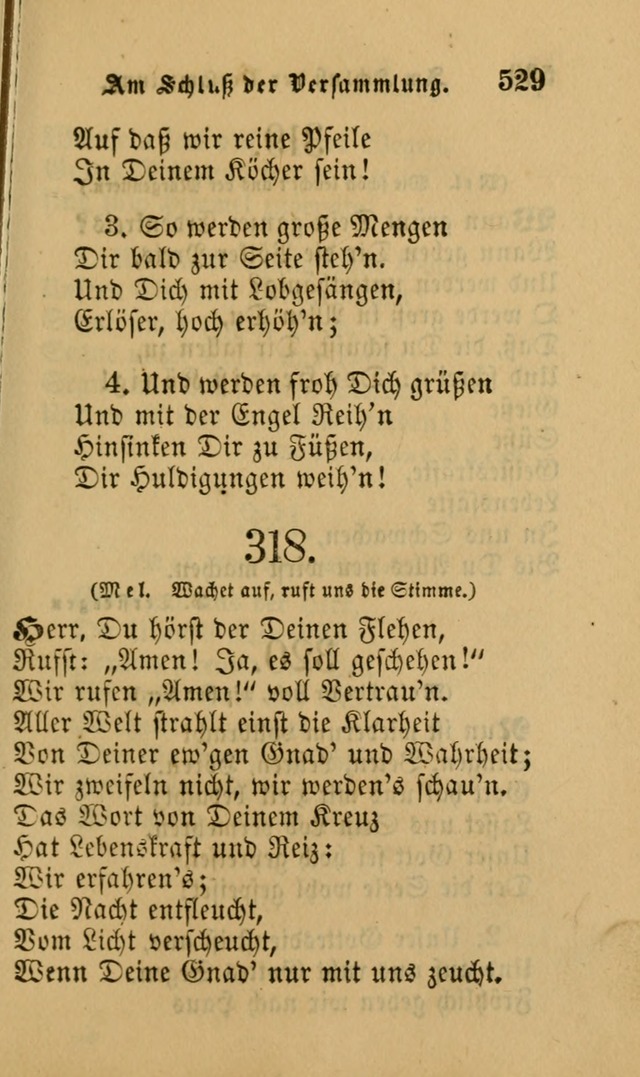 Die Pilgerharfe: eine sammlung evangelischer lieder, für den Gebrauch gläubig getauster Christen und der Gemeinden des Herrn in Nordamerika page 529