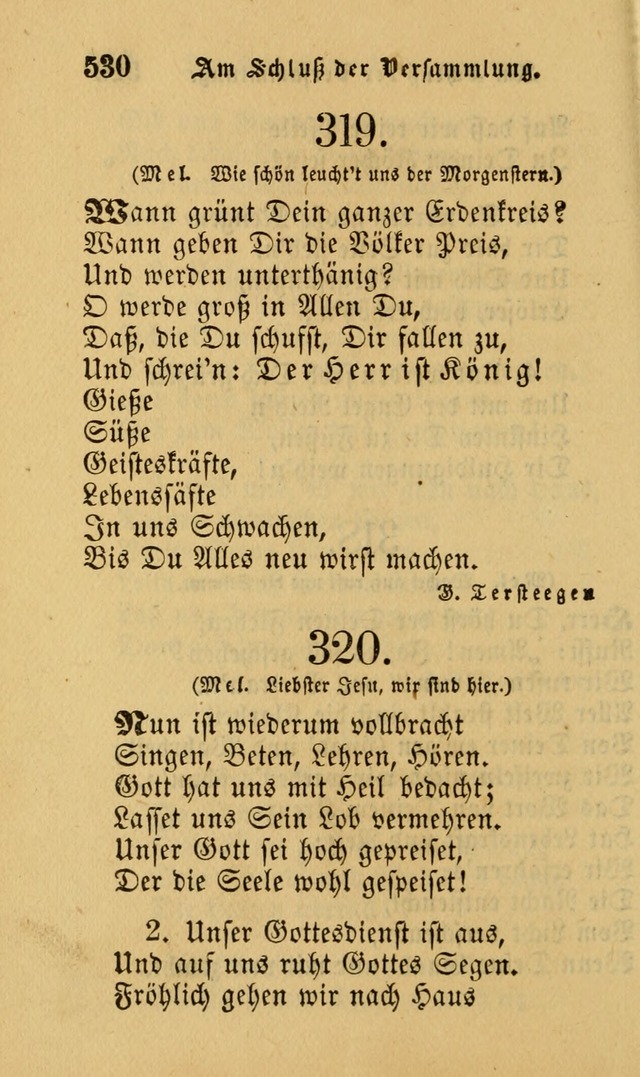 Die Pilgerharfe: eine sammlung evangelischer lieder, für den Gebrauch gläubig getauster Christen und der Gemeinden des Herrn in Nordamerika page 530