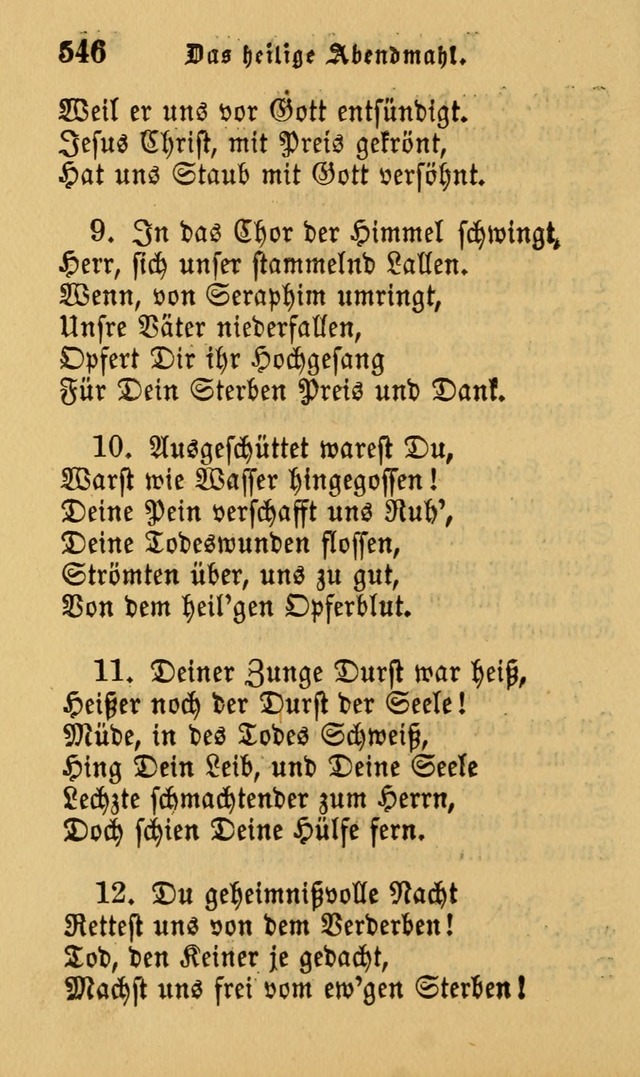 Die Pilgerharfe: eine sammlung evangelischer lieder, für den Gebrauch gläubig getauster Christen und der Gemeinden des Herrn in Nordamerika page 546