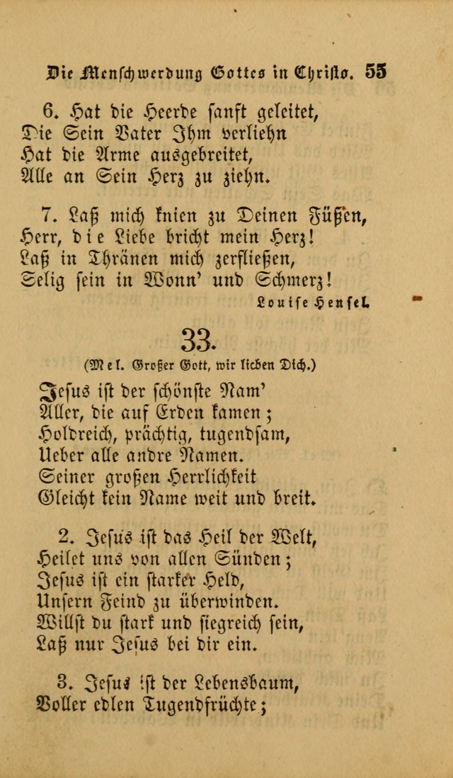 Die Pilgerharfe: eine sammlung evangelischer lieder, für den Gebrauch gläubig getauster Christen und der Gemeinden des Herrn in Nordamerika page 55