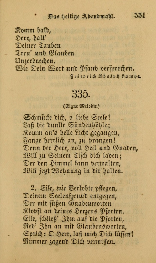 Die Pilgerharfe: eine sammlung evangelischer lieder, für den Gebrauch gläubig getauster Christen und der Gemeinden des Herrn in Nordamerika page 551