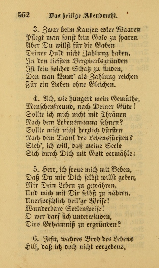 Die Pilgerharfe: eine sammlung evangelischer lieder, für den Gebrauch gläubig getauster Christen und der Gemeinden des Herrn in Nordamerika page 552