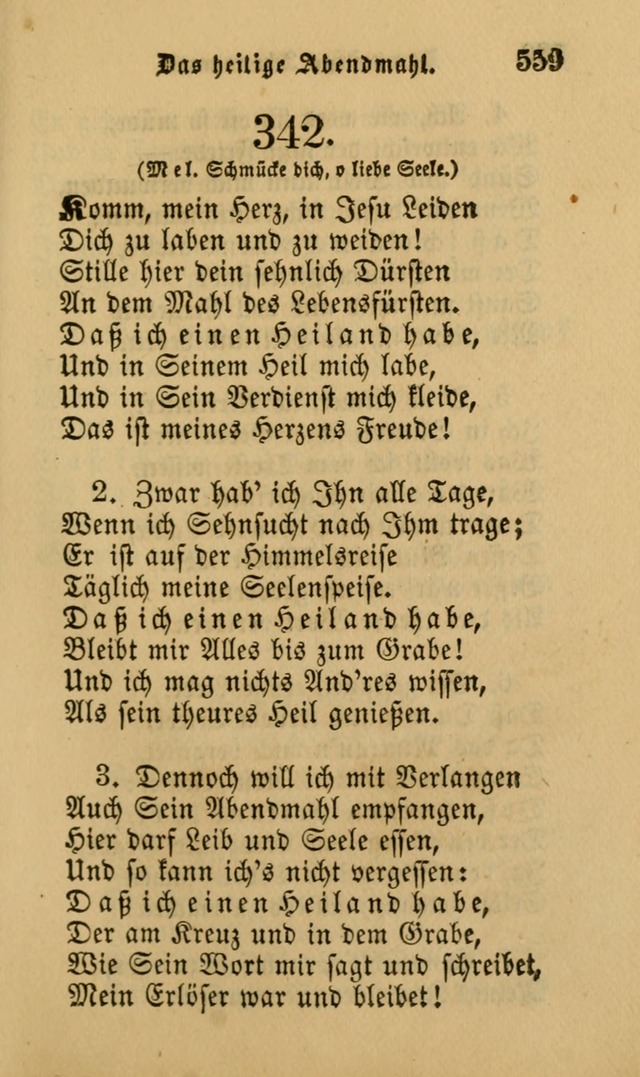 Die Pilgerharfe: eine sammlung evangelischer lieder, für den Gebrauch gläubig getauster Christen und der Gemeinden des Herrn in Nordamerika page 559