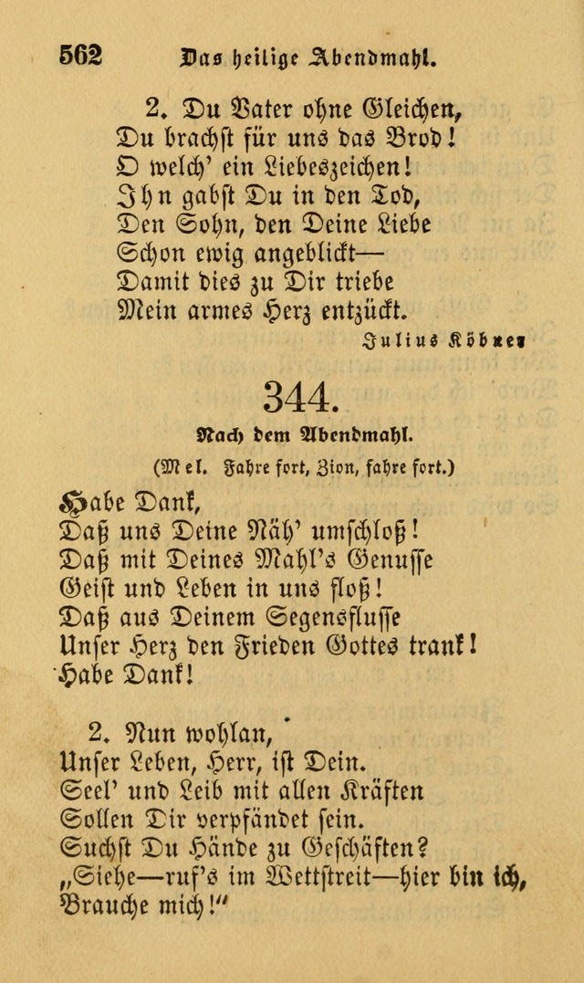 Die Pilgerharfe: eine sammlung evangelischer lieder, für den Gebrauch gläubig getauster Christen und der Gemeinden des Herrn in Nordamerika page 562