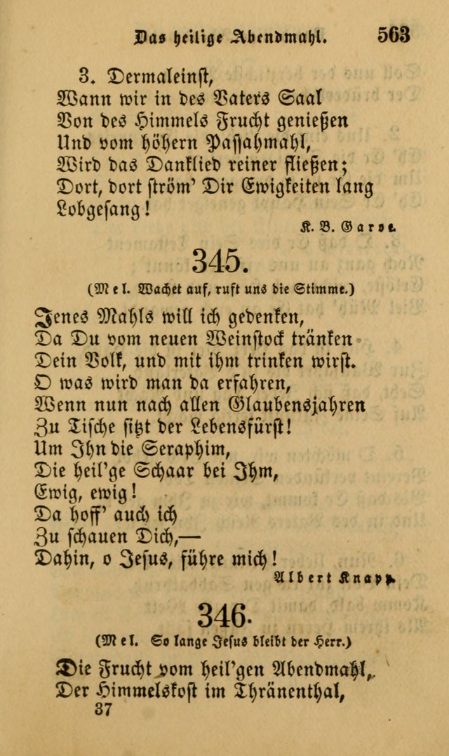 Die Pilgerharfe: eine sammlung evangelischer lieder, für den Gebrauch gläubig getauster Christen und der Gemeinden des Herrn in Nordamerika page 563