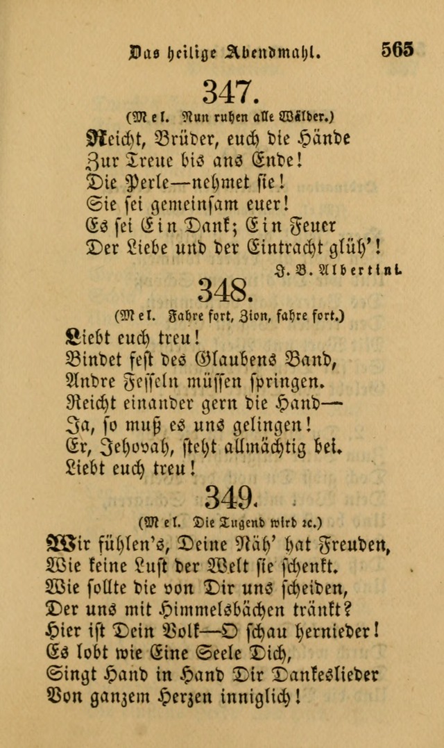 Die Pilgerharfe: eine sammlung evangelischer lieder, für den Gebrauch gläubig getauster Christen und der Gemeinden des Herrn in Nordamerika page 565