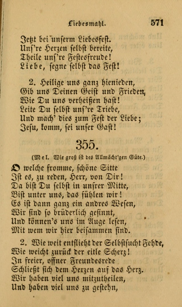 Die Pilgerharfe: eine sammlung evangelischer lieder, für den Gebrauch gläubig getauster Christen und der Gemeinden des Herrn in Nordamerika page 571