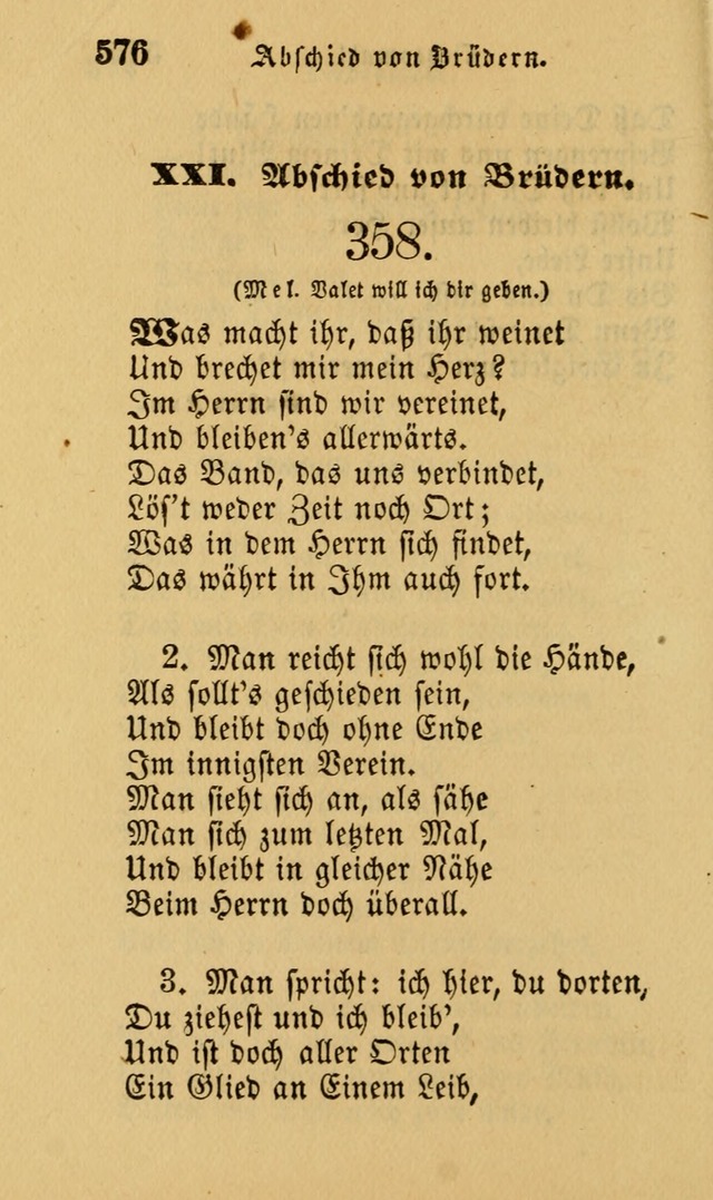 Die Pilgerharfe: eine sammlung evangelischer lieder, für den Gebrauch gläubig getauster Christen und der Gemeinden des Herrn in Nordamerika page 576