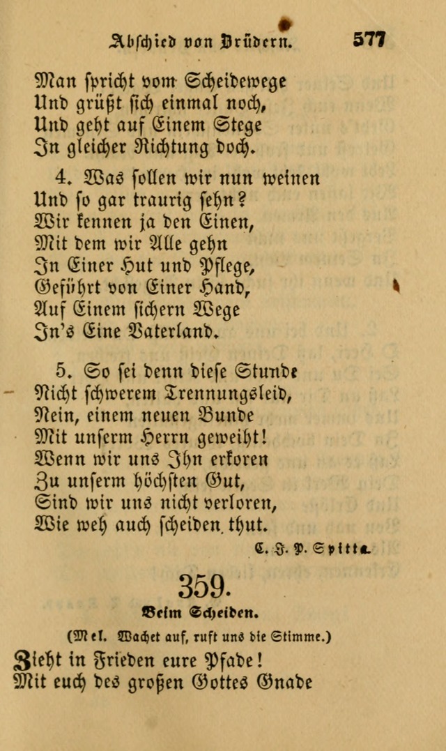 Die Pilgerharfe: eine sammlung evangelischer lieder, für den Gebrauch gläubig getauster Christen und der Gemeinden des Herrn in Nordamerika page 577