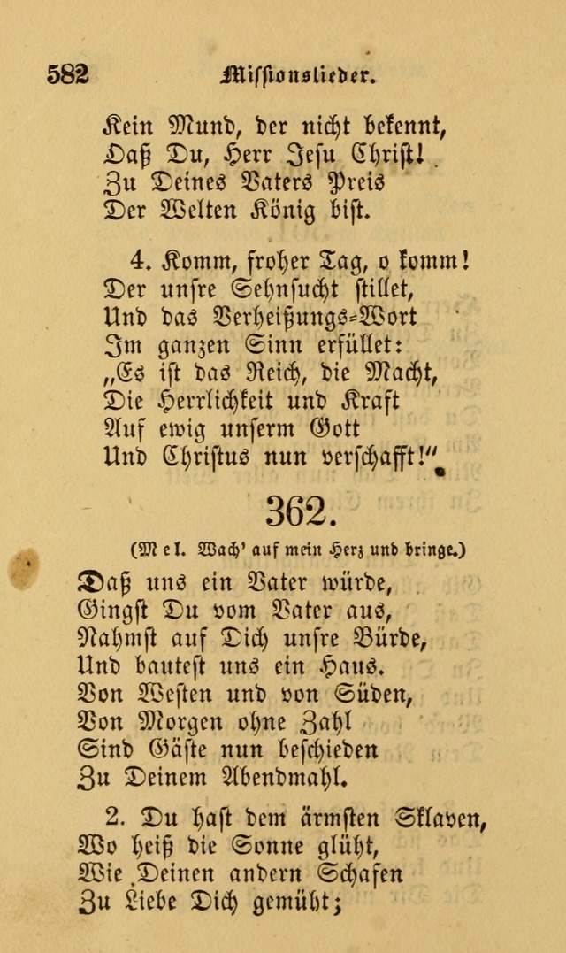 Die Pilgerharfe: eine sammlung evangelischer lieder, für den Gebrauch gläubig getauster Christen und der Gemeinden des Herrn in Nordamerika page 582