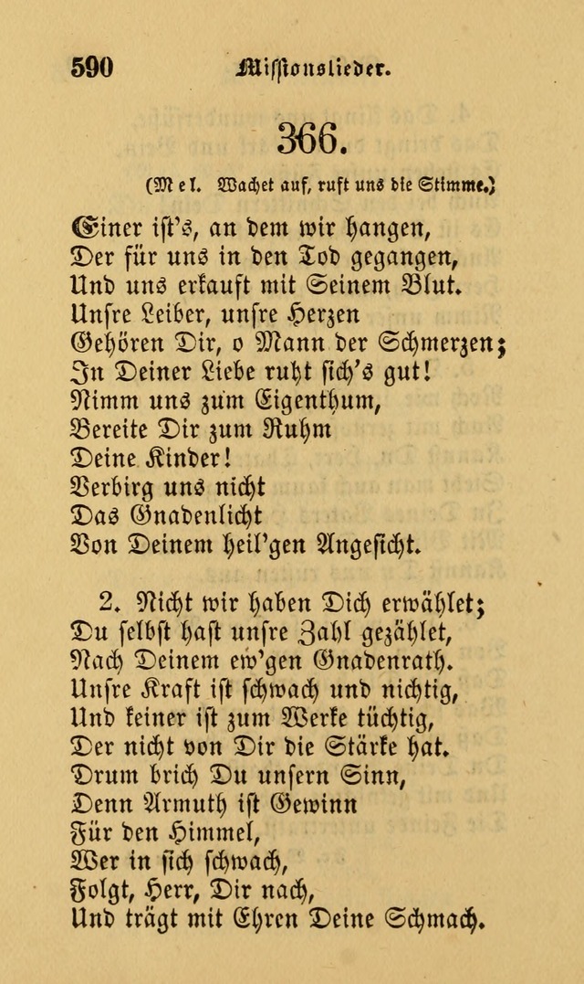 Die Pilgerharfe: eine sammlung evangelischer lieder, für den Gebrauch gläubig getauster Christen und der Gemeinden des Herrn in Nordamerika page 590