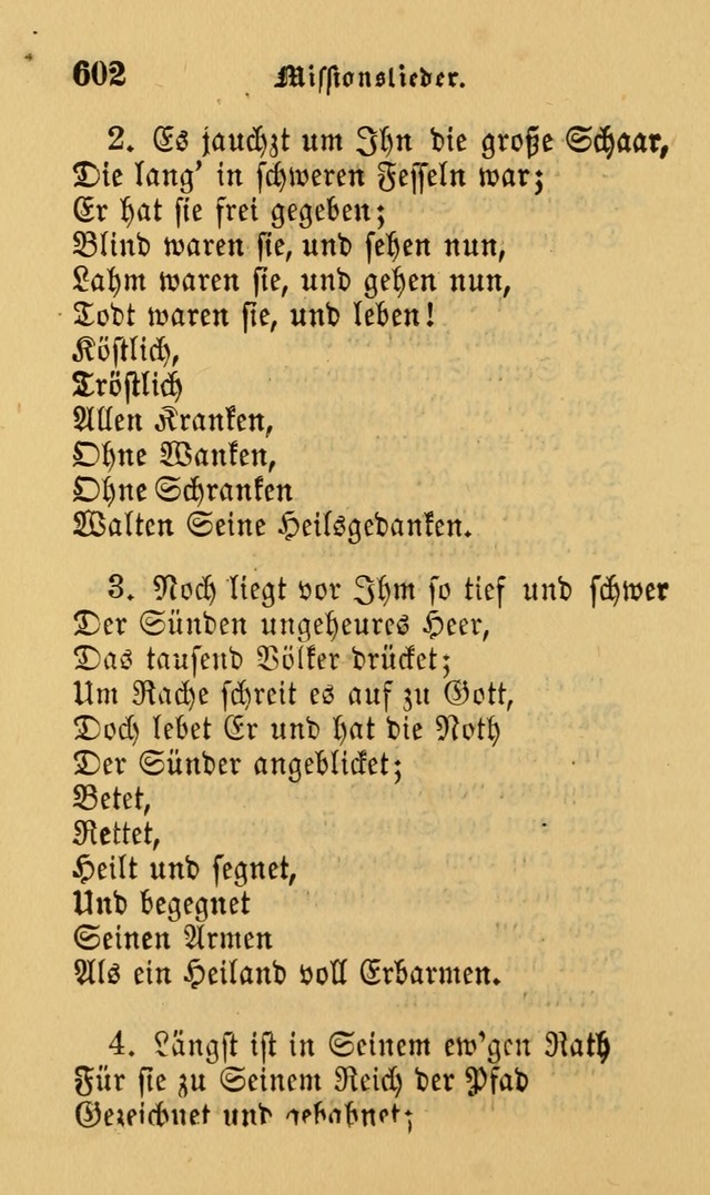 Die Pilgerharfe: eine sammlung evangelischer lieder, für den Gebrauch gläubig getauster Christen und der Gemeinden des Herrn in Nordamerika page 602