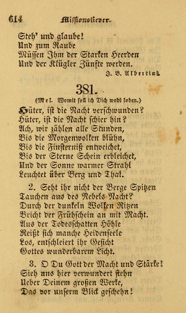 Die Pilgerharfe: eine sammlung evangelischer lieder, für den Gebrauch gläubig getauster Christen und der Gemeinden des Herrn in Nordamerika page 614