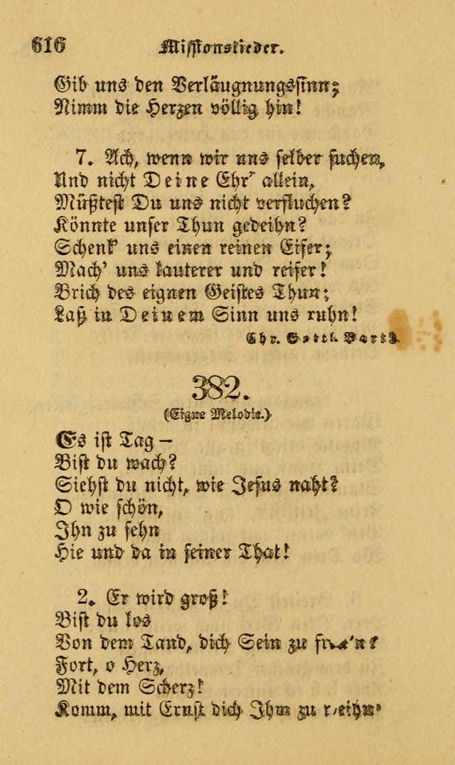 Die Pilgerharfe: eine sammlung evangelischer lieder, für den Gebrauch gläubig getauster Christen und der Gemeinden des Herrn in Nordamerika page 616