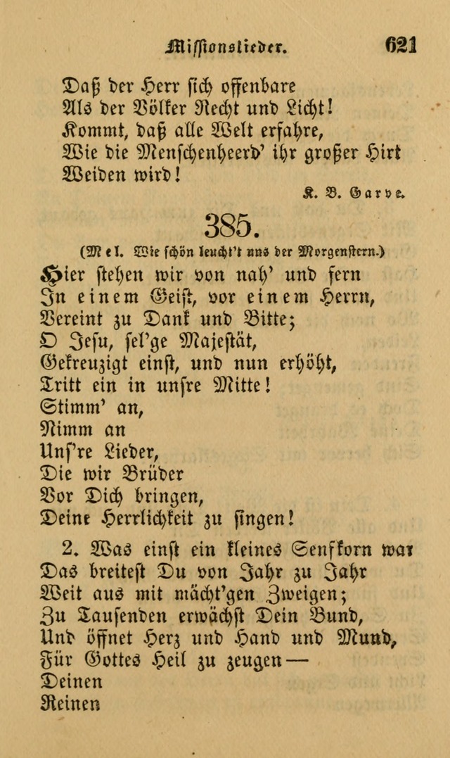 Die Pilgerharfe: eine sammlung evangelischer lieder, für den Gebrauch gläubig getauster Christen und der Gemeinden des Herrn in Nordamerika page 621