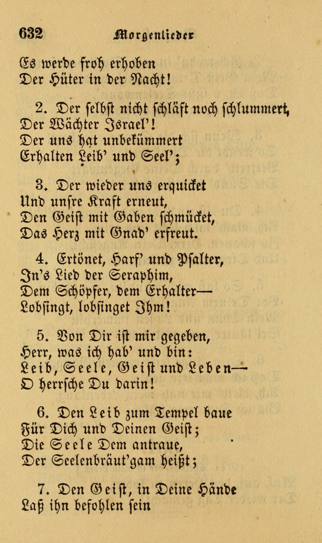 Die Pilgerharfe: eine sammlung evangelischer lieder, für den Gebrauch gläubig getauster Christen und der Gemeinden des Herrn in Nordamerika page 632