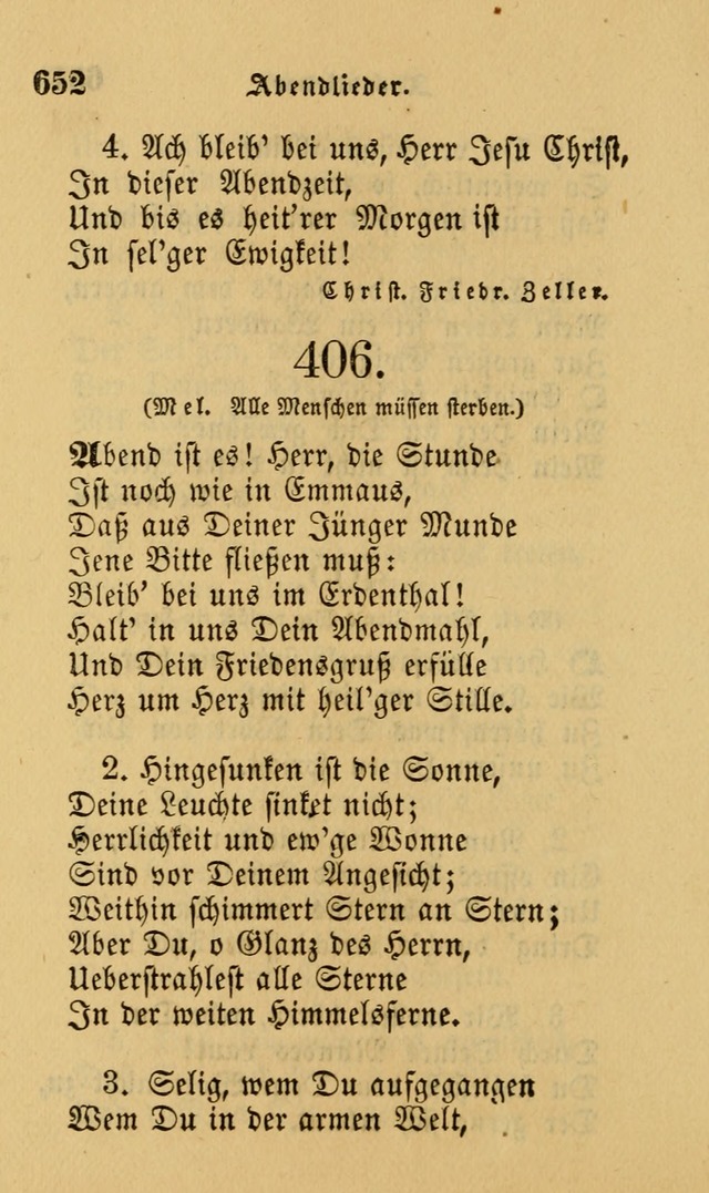 Die Pilgerharfe: eine sammlung evangelischer lieder, für den Gebrauch gläubig getauster Christen und der Gemeinden des Herrn in Nordamerika page 652