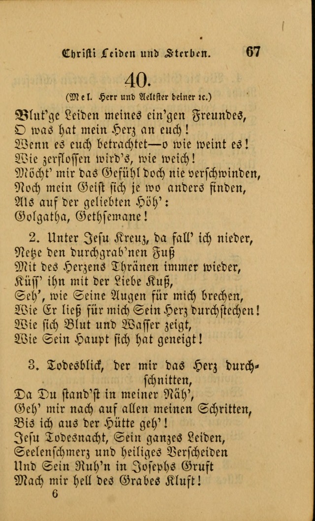 Die Pilgerharfe: eine sammlung evangelischer lieder, für den Gebrauch gläubig getauster Christen und der Gemeinden des Herrn in Nordamerika page 67