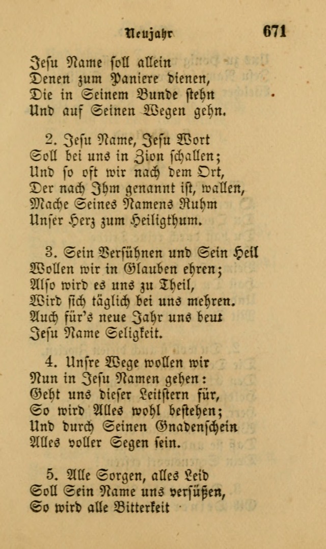 Die Pilgerharfe: eine sammlung evangelischer lieder, für den Gebrauch gläubig getauster Christen und der Gemeinden des Herrn in Nordamerika page 671