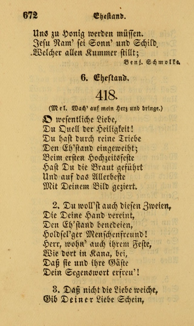 Die Pilgerharfe: eine sammlung evangelischer lieder, für den Gebrauch gläubig getauster Christen und der Gemeinden des Herrn in Nordamerika page 672