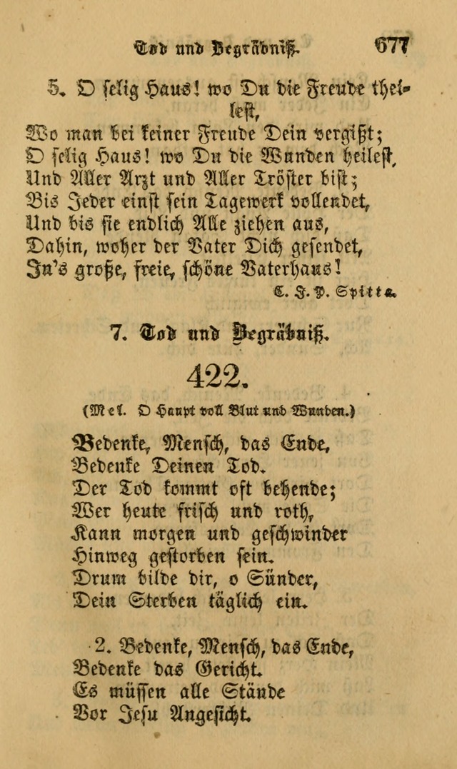 Die Pilgerharfe: eine sammlung evangelischer lieder, für den Gebrauch gläubig getauster Christen und der Gemeinden des Herrn in Nordamerika page 677