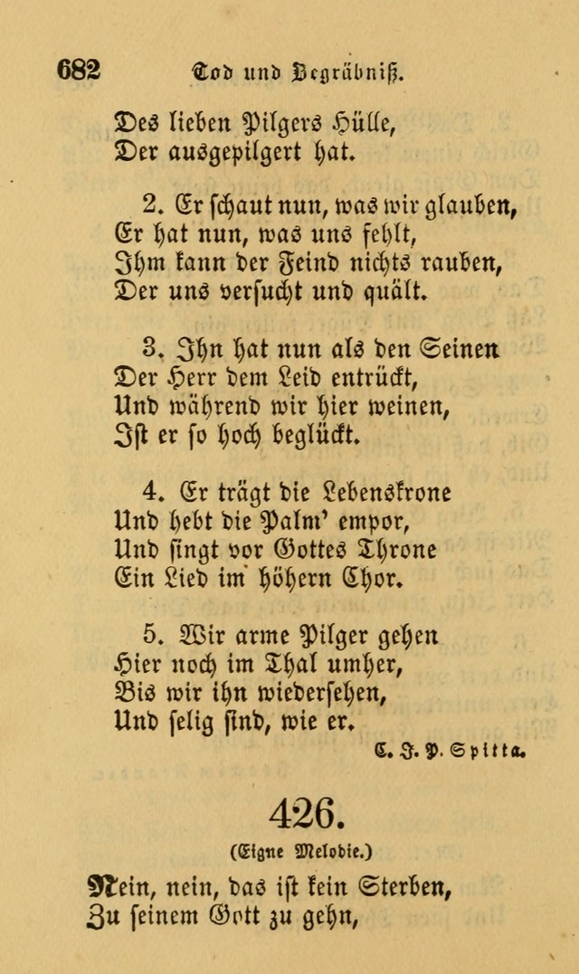 Die Pilgerharfe: eine sammlung evangelischer lieder, für den Gebrauch gläubig getauster Christen und der Gemeinden des Herrn in Nordamerika page 682