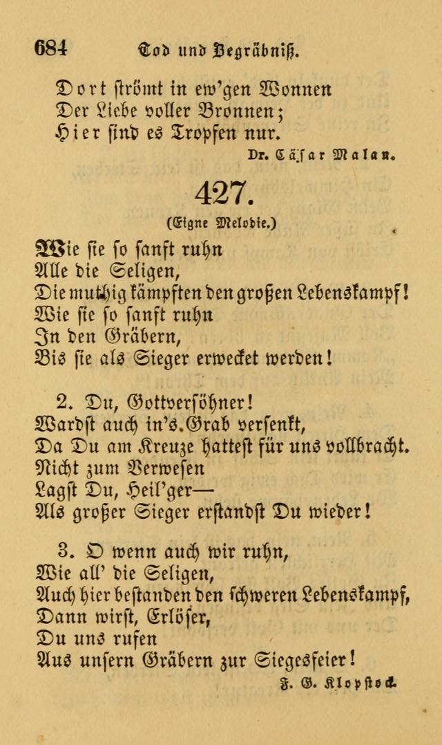 Die Pilgerharfe: eine sammlung evangelischer lieder, für den Gebrauch gläubig getauster Christen und der Gemeinden des Herrn in Nordamerika page 684