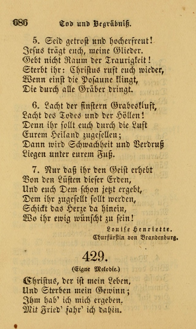 Die Pilgerharfe: eine sammlung evangelischer lieder, für den Gebrauch gläubig getauster Christen und der Gemeinden des Herrn in Nordamerika page 686