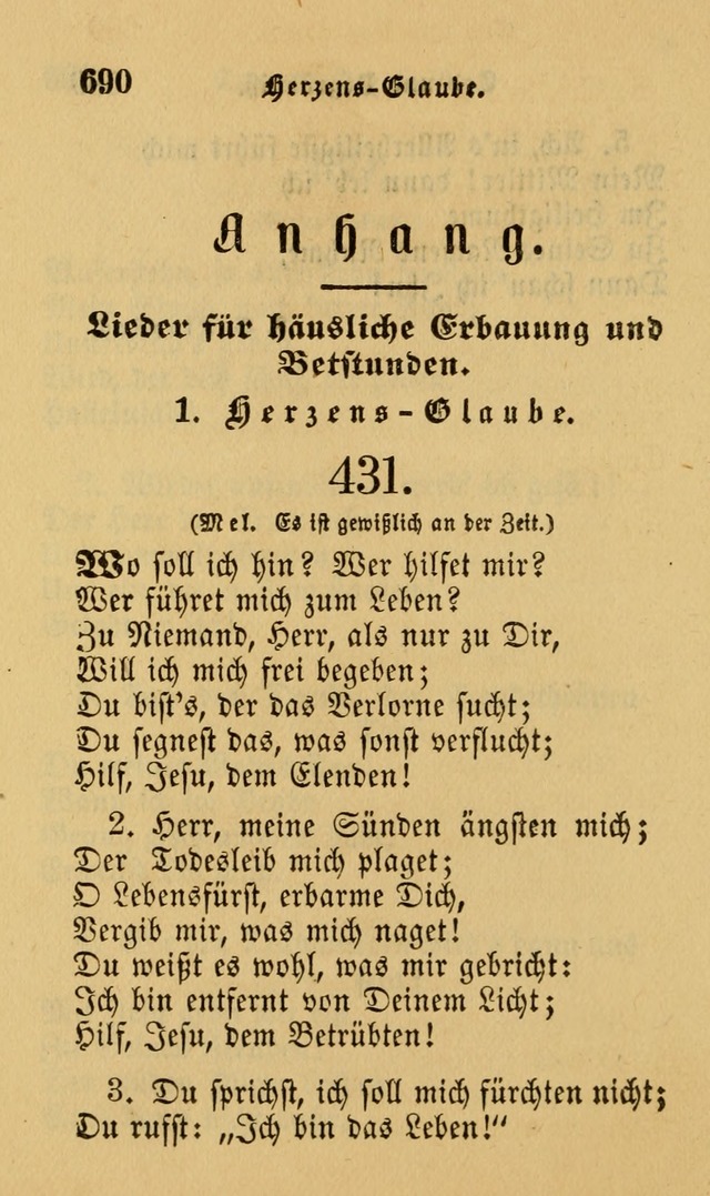 Die Pilgerharfe: eine sammlung evangelischer lieder, für den Gebrauch gläubig getauster Christen und der Gemeinden des Herrn in Nordamerika page 690