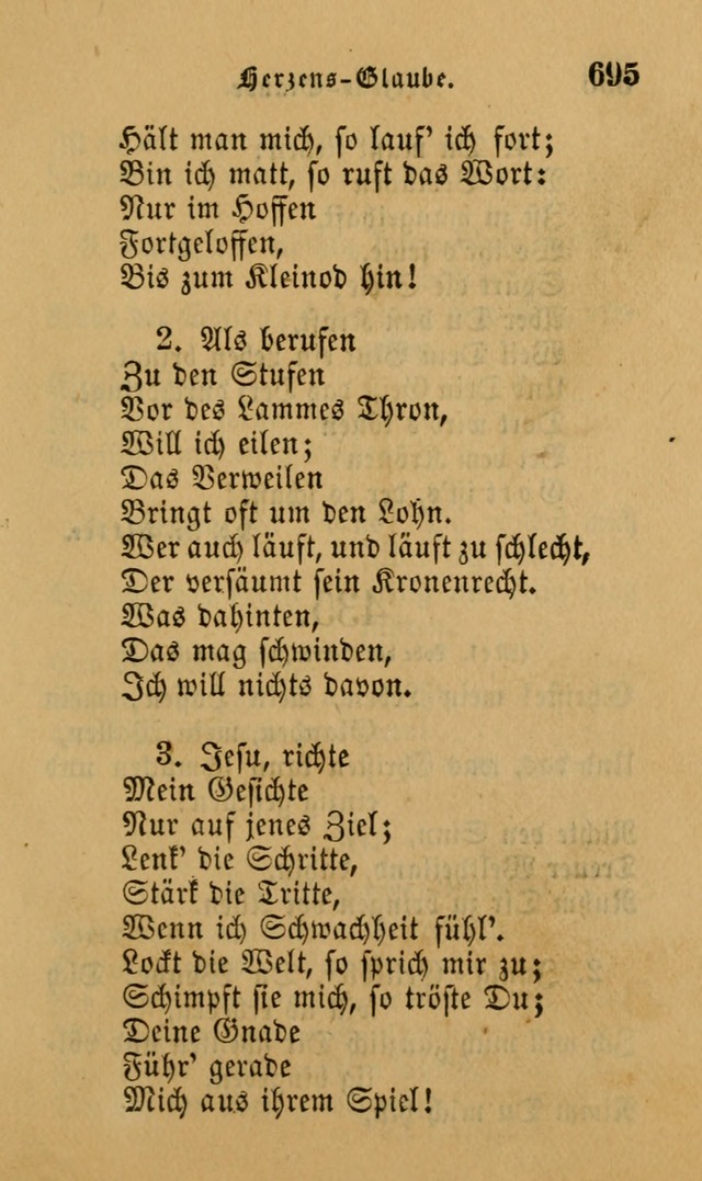 Die Pilgerharfe: eine sammlung evangelischer lieder, für den Gebrauch gläubig getauster Christen und der Gemeinden des Herrn in Nordamerika page 695