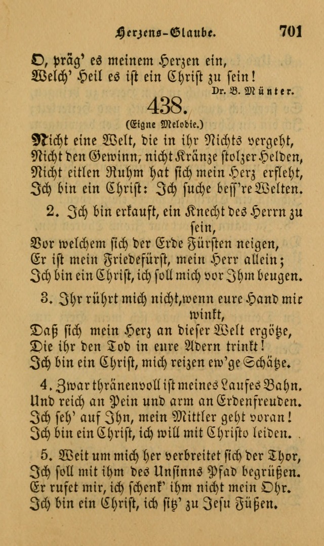 Die Pilgerharfe: eine sammlung evangelischer lieder, für den Gebrauch gläubig getauster Christen und der Gemeinden des Herrn in Nordamerika page 701