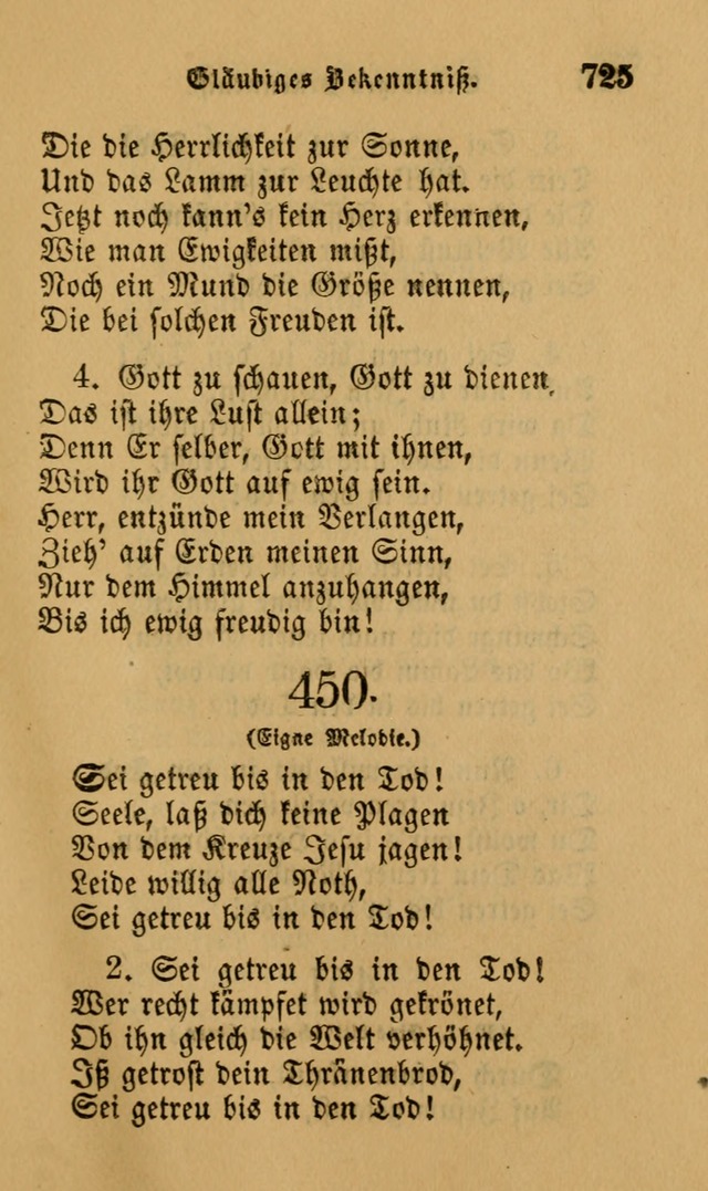 Die Pilgerharfe: eine sammlung evangelischer lieder, für den Gebrauch gläubig getauster Christen und der Gemeinden des Herrn in Nordamerika page 725