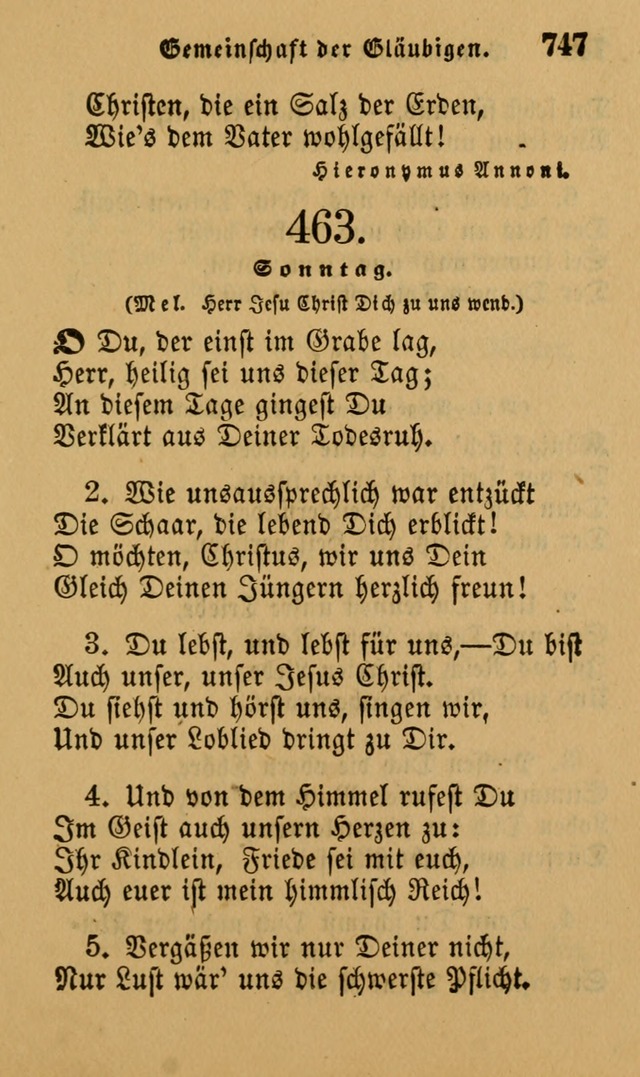 Die Pilgerharfe: eine sammlung evangelischer lieder, für den Gebrauch gläubig getauster Christen und der Gemeinden des Herrn in Nordamerika page 747