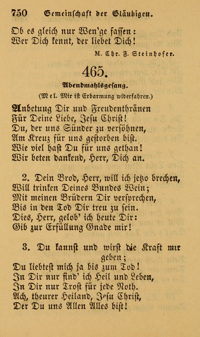 Die Pilgerharfe: eine sammlung evangelischer lieder, für den Gebrauch gläubig getauster Christen und der Gemeinden des Herrn in Nordamerika page 750