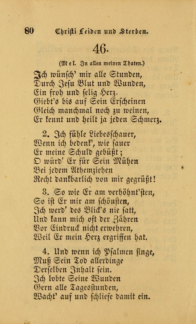 Die Pilgerharfe: eine sammlung evangelischer lieder, für den Gebrauch gläubig getauster Christen und der Gemeinden des Herrn in Nordamerika page 80