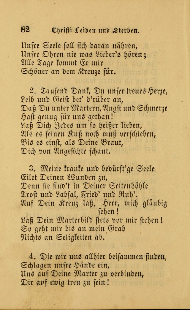 Die Pilgerharfe: eine sammlung evangelischer lieder, für den Gebrauch gläubig getauster Christen und der Gemeinden des Herrn in Nordamerika page 82