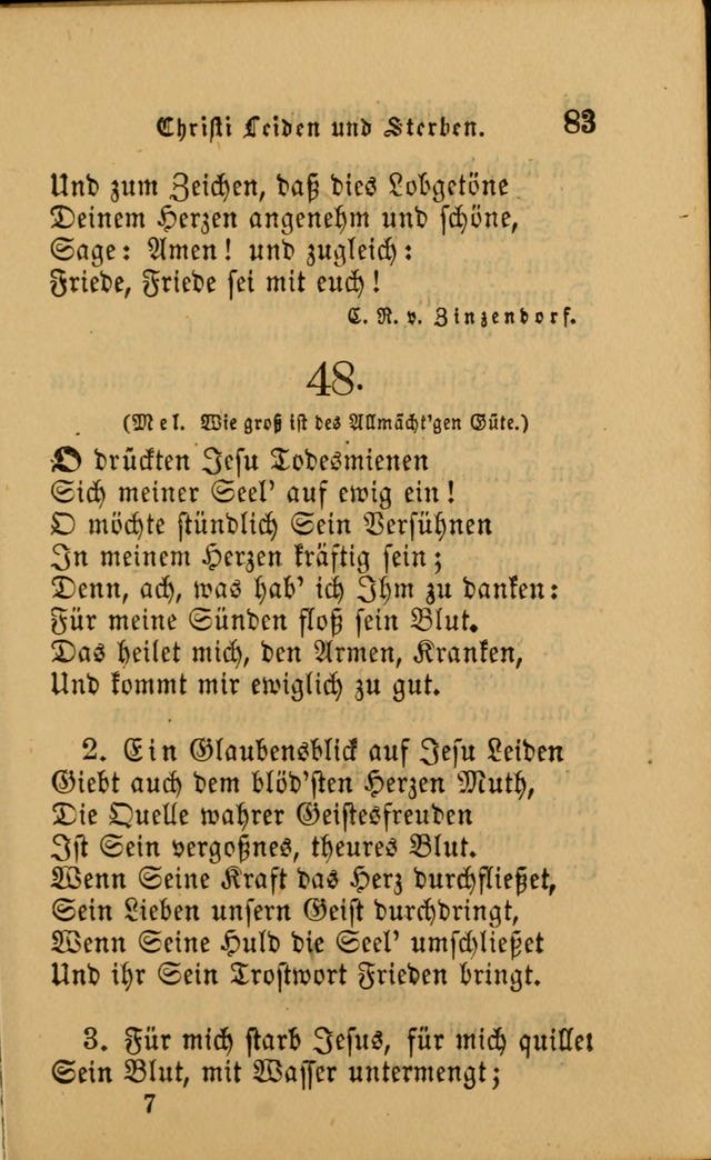 Die Pilgerharfe: eine sammlung evangelischer lieder, für den Gebrauch gläubig getauster Christen und der Gemeinden des Herrn in Nordamerika page 83